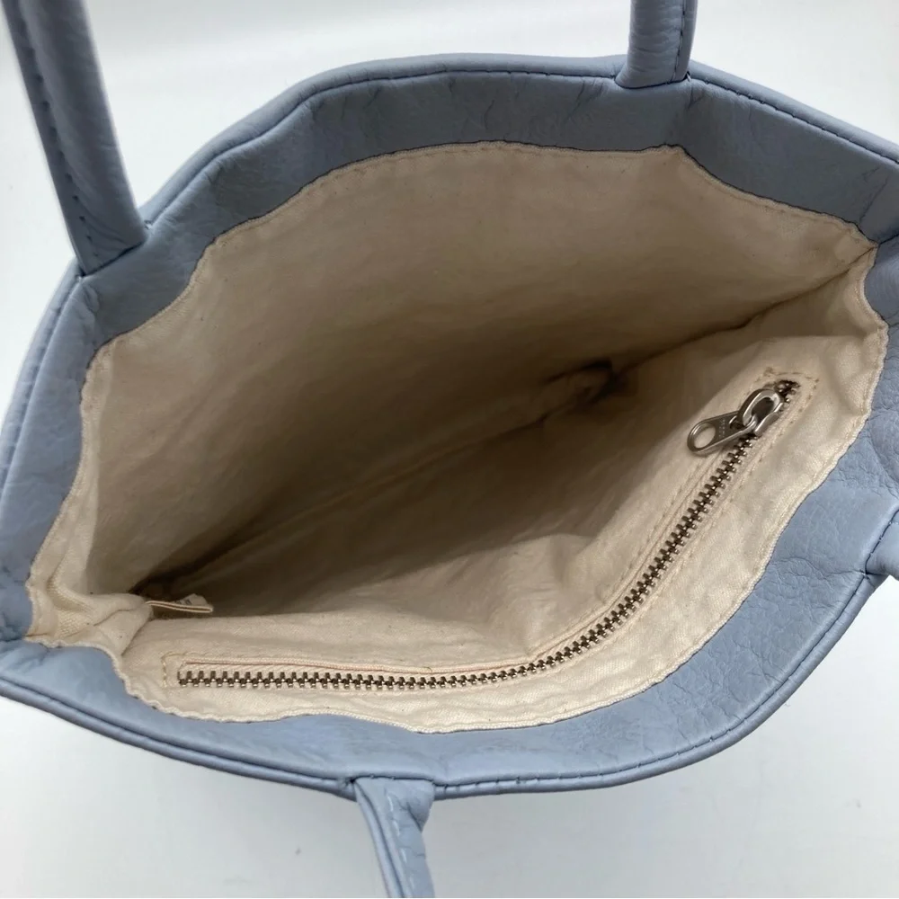 BAGGU Pebbled Leather Top Handle Tote - Picture 3 of 11